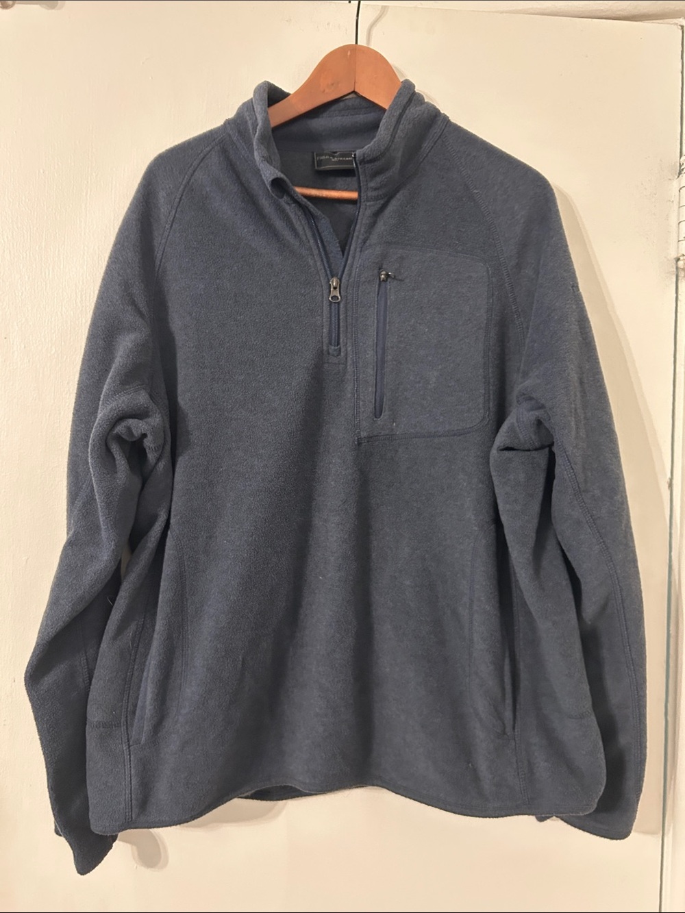 New Field & Stream Men's Half-Zip Fleece Pullover - charcoal